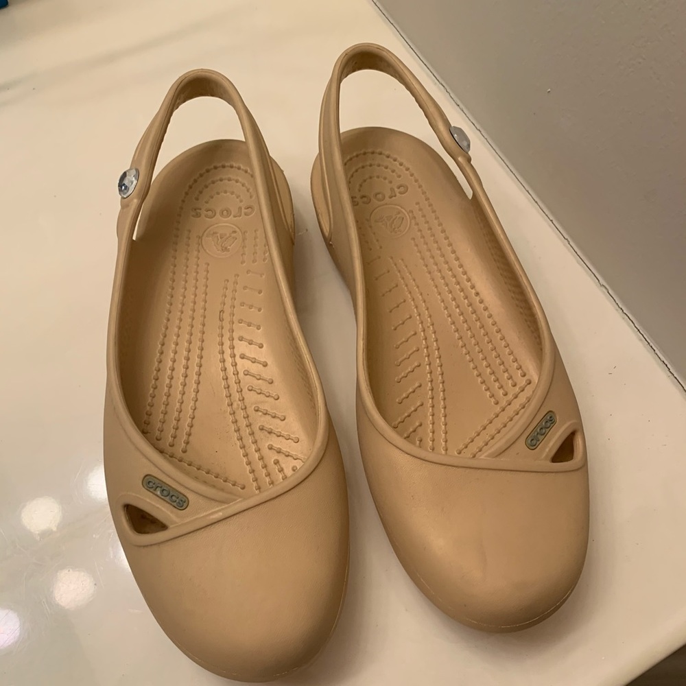 Croc Mary Jane slip ons